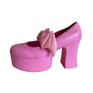 Hot Topic Monster High X YRU Draculaura Pink Deelite Heels Woman 11 Cosplay FLAW